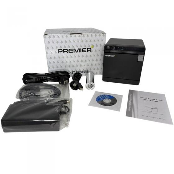 Impresora de Tickets Premier ITP-Front II/ Térmica/ Ancho papel 80mm/ USB-Ethernet/ Negra