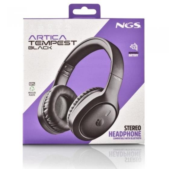 Auriculares Inalámbricos NGS Artica Tempest/ con Micrófono/ Bluetooth/ Negros