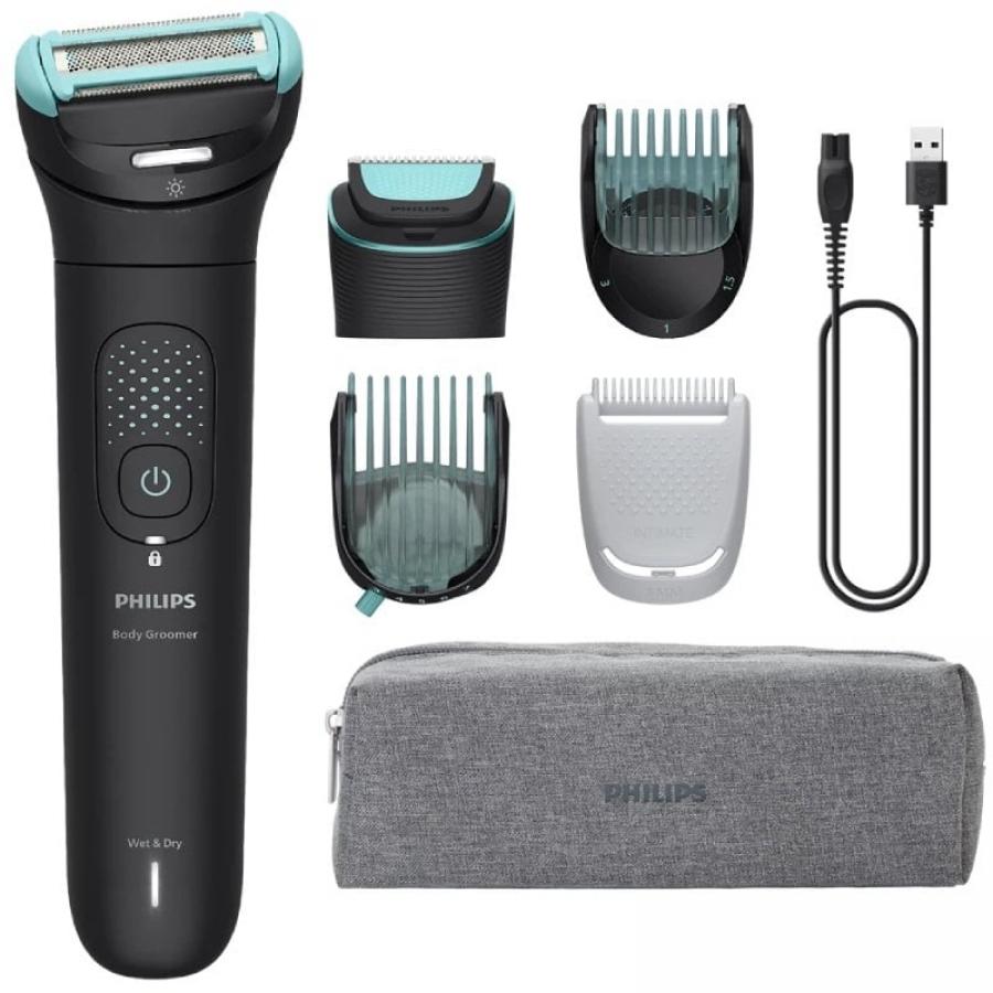 Cortabarbas Philips Body Groomer 7000 Series BG7470/15/ con Batería/ 5 Accesorios