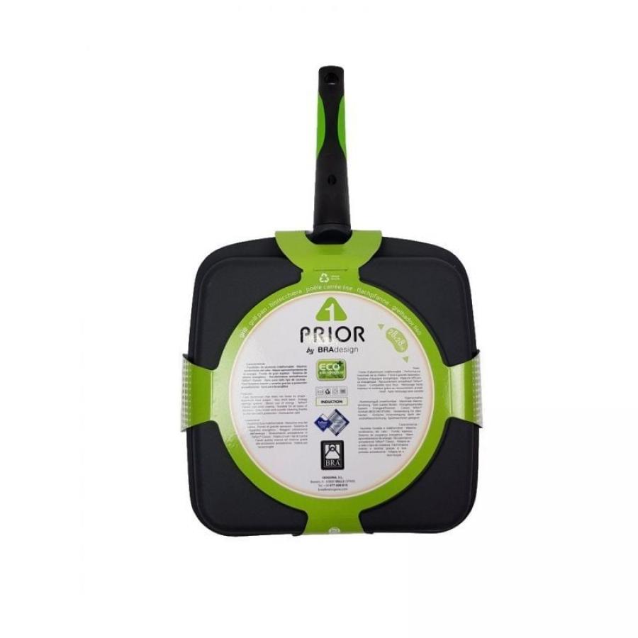 Asador Bra Prior A121457/ Ø28cm/ Aluminio fundido/ Apto para Inducción