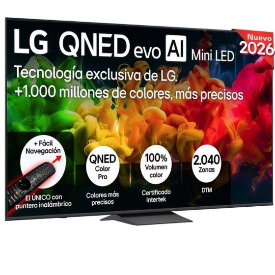 Televisor LG QNED evo AI QNED83B Mini LED 85QNED8EB3A 85'/ Ultra HD 4K/ Smart TV/ WiFi