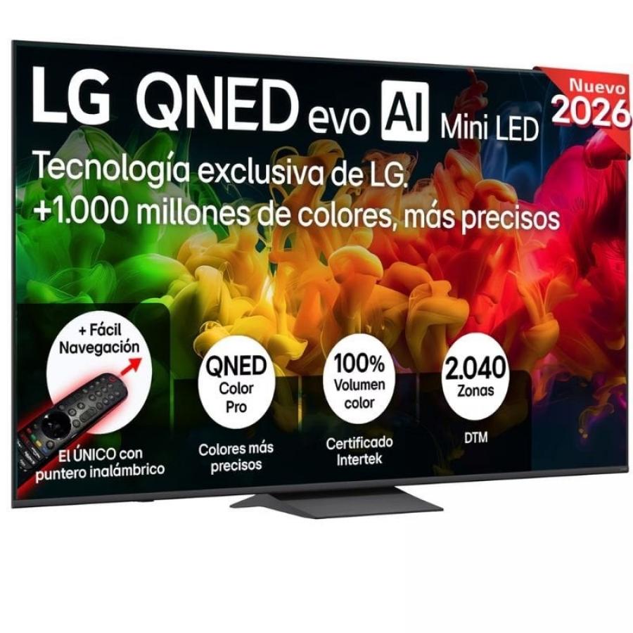 Televisor LG QNED evo AI QNED83B Mini LED 85QNED8EB3A 85'/ Ultra HD 4K/ Smart TV/ WiFi