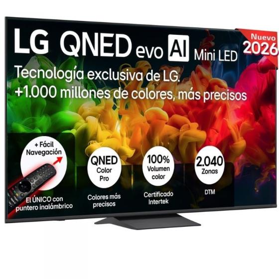 Televisor LG QNED evo AI QNED8EB Mini LED 75QNED8EB3A 75'/ Ultra HD 4K/ Smart TV/ WiFi