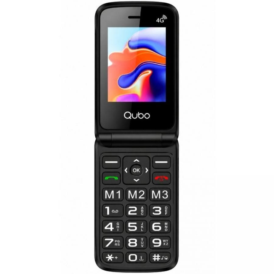 Teléfono Móvil Qubo X-247RDC 4G para Personas Mayores/ Rojo