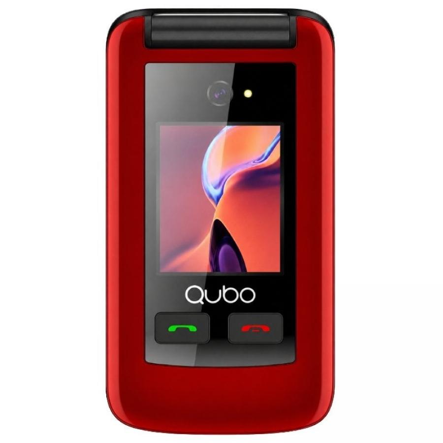Teléfono Móvil Qubo X-247RDC 4G para Personas Mayores/ Rojo
