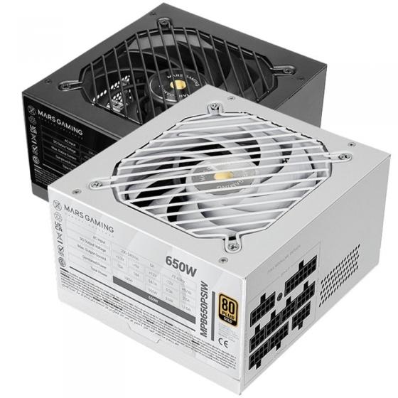 Fuente de Alimentación Mars Gaming MPB650PSI/ 650W/ Ventilador 12cm/ 80 Plus Gold/ Blanca