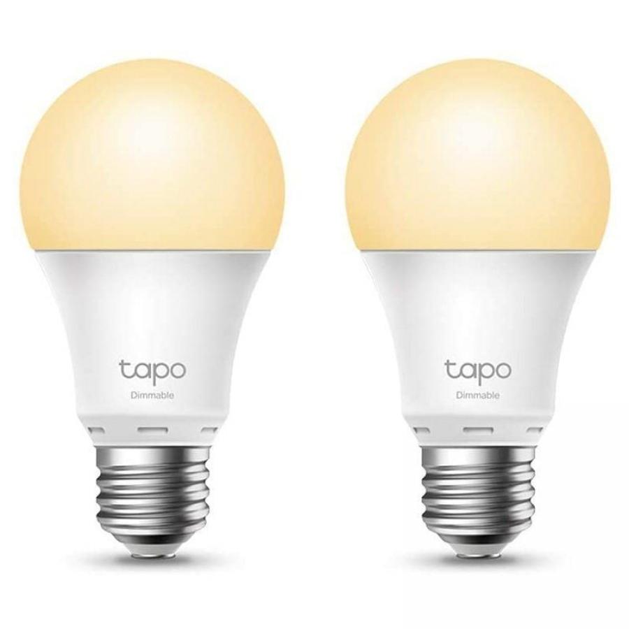 Bombilla Inteligente TP-Link Tapo L510E/ Casquillo E27 / 8.7W/ 806 Lúmenes/ 2700K/ Pack 2