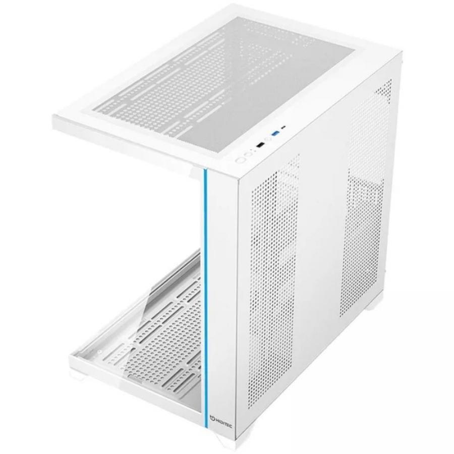 Caja Gaming Semitorre Hiditec H3 Pro// Blanca