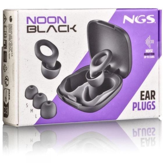 Tapones de oído NGS Noon/ S-M-L/ Negros
