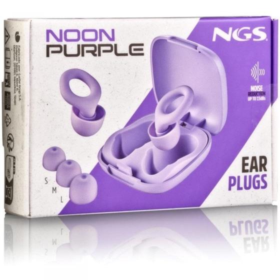 Tapones de oído NGS Noon/ S-M-L/ Púrpura