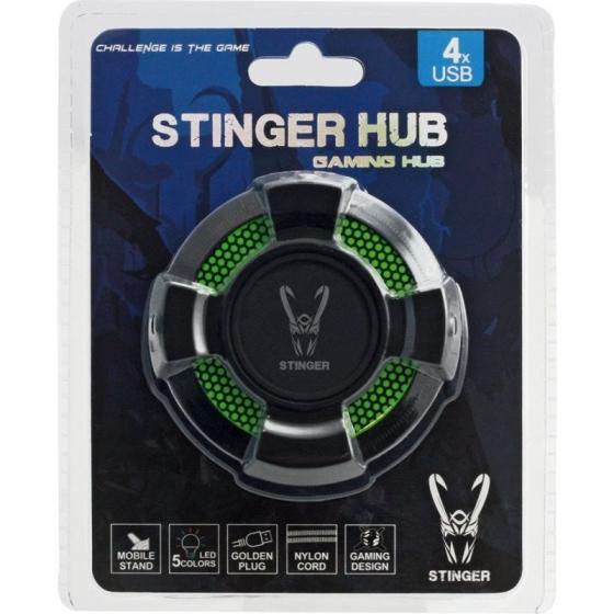 Hub USB 2.0 Woxter Stinger Hub Verde/ 4 Puertos USB - Imagen 5