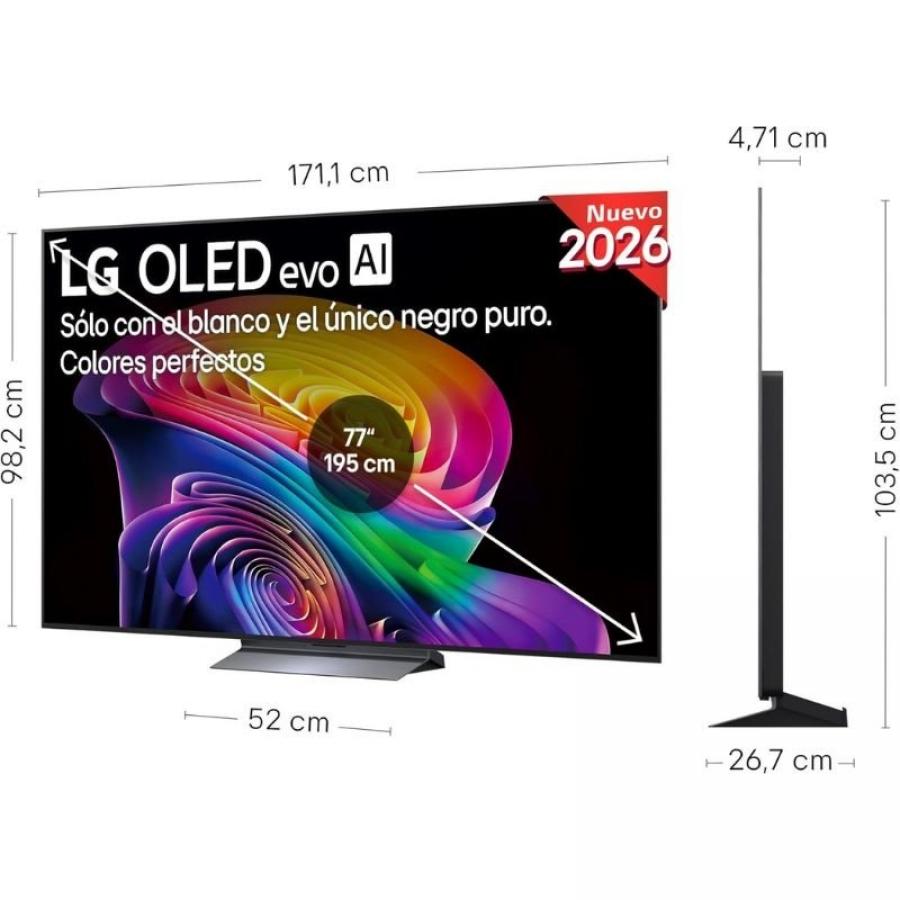 Televisor LG OLED evo AI C6 OLED42C64LA 42'/ Ultra HD 4K/ Smart TV/ WiFi