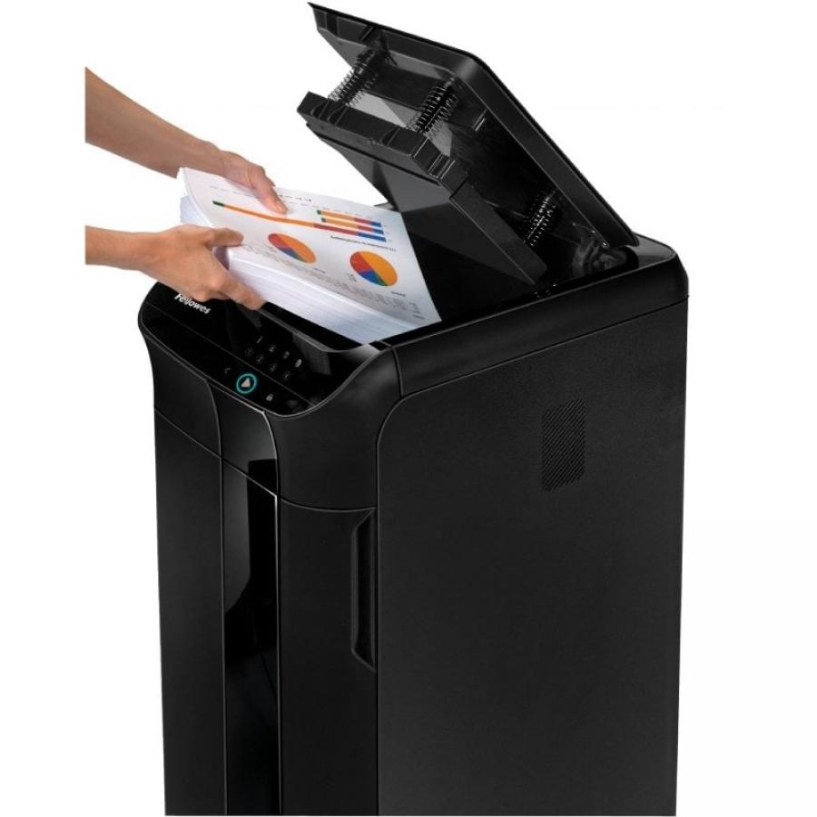 Destructora Fellowes AutoMax 450C/ Corte en Partículas de 4 x 38mm/ Negra