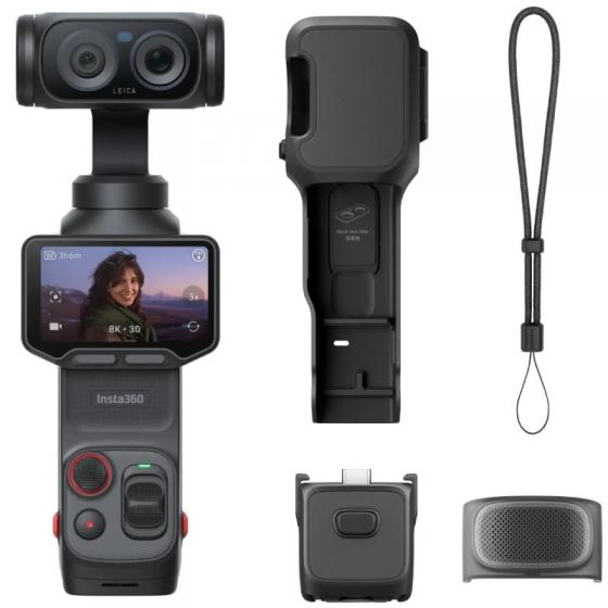 Cámara Digital Deportiva Insta360 Luna Pro/ 8K/ Ángulo de visión 360º/ Negra