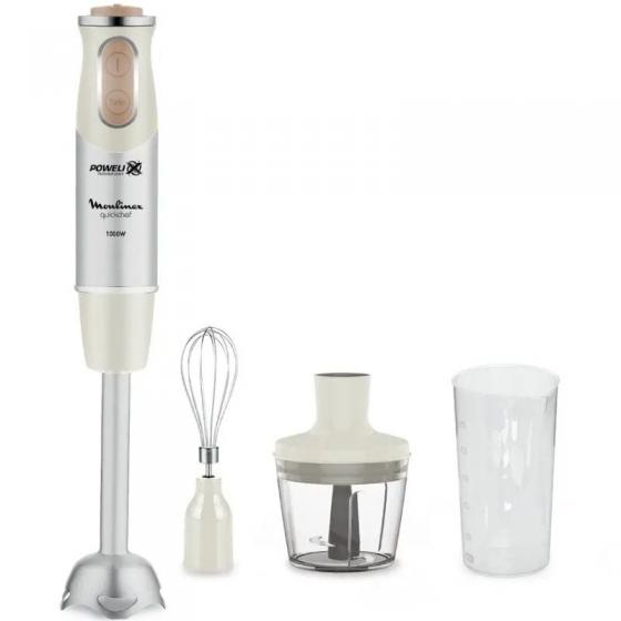 Batidora de mano Moulinex Quickchef/ 1000W/ 10 Velocidades/ Capacidad 800ml/ Incluye Varillas, Picadora y Vaso Medidor