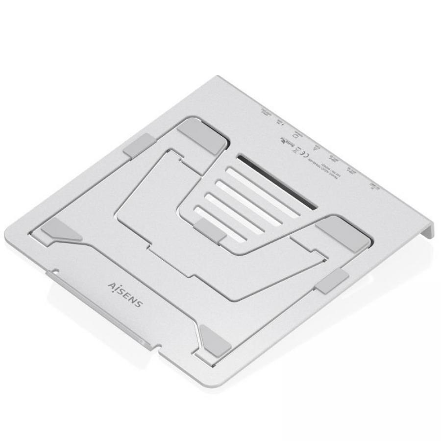 Soporte de Sobremesa - Docking USB Tipo-C Aisens ASUC-7P045-GR/ 1xUSB/ 1xUSB Tipo-C/ 1xHDMI/ 1xRJ45/ 1xLector de Tarjetas/ 1xUSB