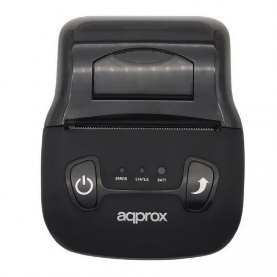 Impresora de Tickets Approx appPOS58PORTABLE+/ Térmica/ Ancho papel 58mm/ USB-Bluetooth/ Negra