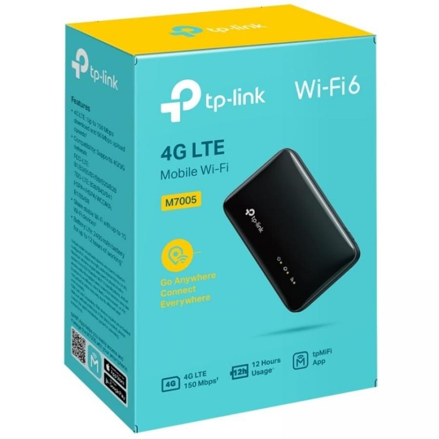 Router Inalámbrico 4G TP-Link M7005 287Mbps/ 2.4GHz/ 1 Antena/ WiFi 802.11b/g/n/ax