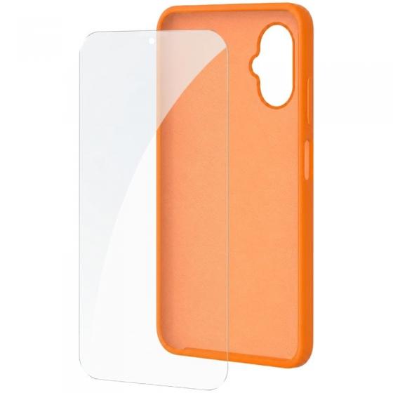 Funda Silicona + Protector de Pantalla de Cristal Templado SPC Wuum One Protection Pack 4354P/ Compatible con SPC Wuum One/ Nara