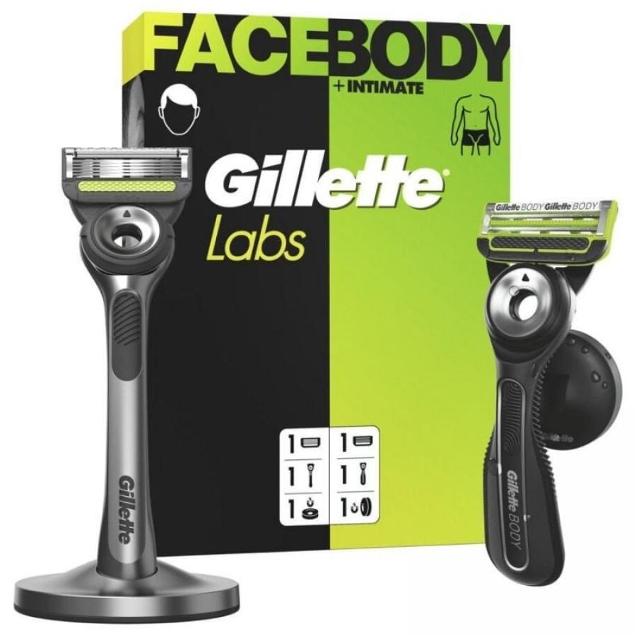 Pack de 2 Cuchillas de Afeitar Gillette GilletteLabs FaceBody + Intimate