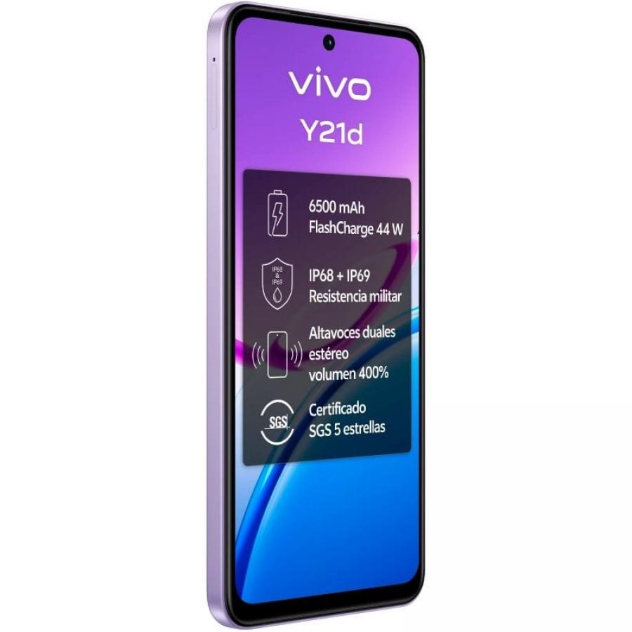 Smartphone Vivo Y21d 4GB/ 128GB/ 6.68'/ Púrpura
