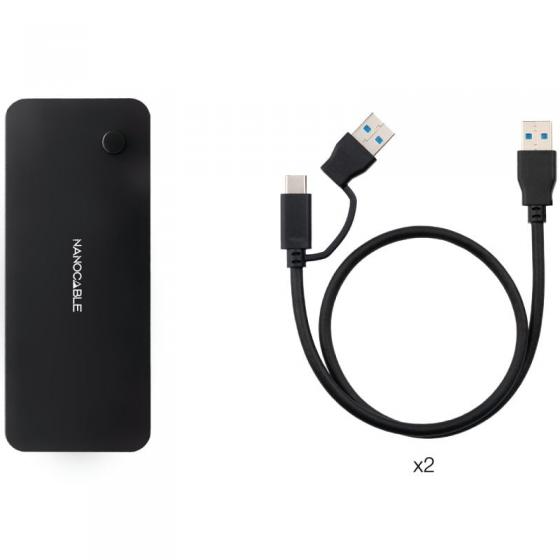 Switch Conmutador USB Nanocable 10.12.0011/ 2x USB/ 2x USB Tipo-C