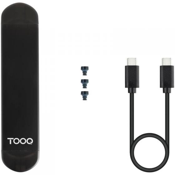 Caja Externa para Disco SSD M.2 NVMe TooQ TQE-2240B/ USB 3.0/ USB Tipo-C 3.2 Gen2