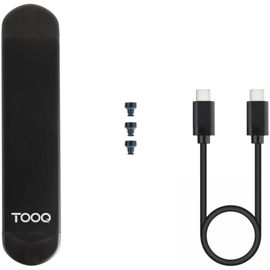 Caja Externa para Disco SSD M.2 NVMe TooQ TQE-2240B/ USB 3.0/ USB Tipo-C 3.2 Gen2