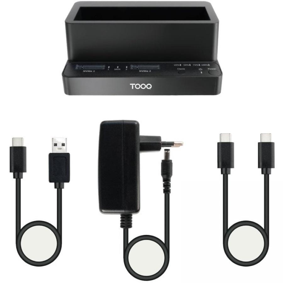 Docking Station para SSD M2 SATA/NVMe TooQ TQDS-502B