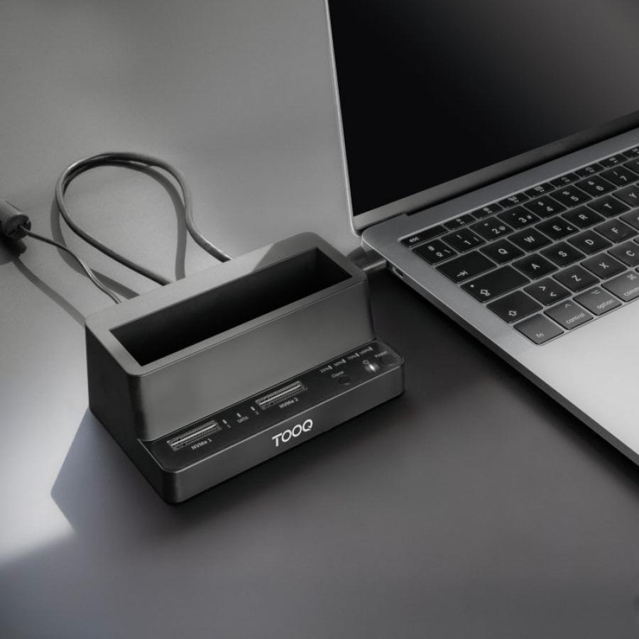 Docking Station para SSD M2 SATA/NVMe TooQ TQDS-502B