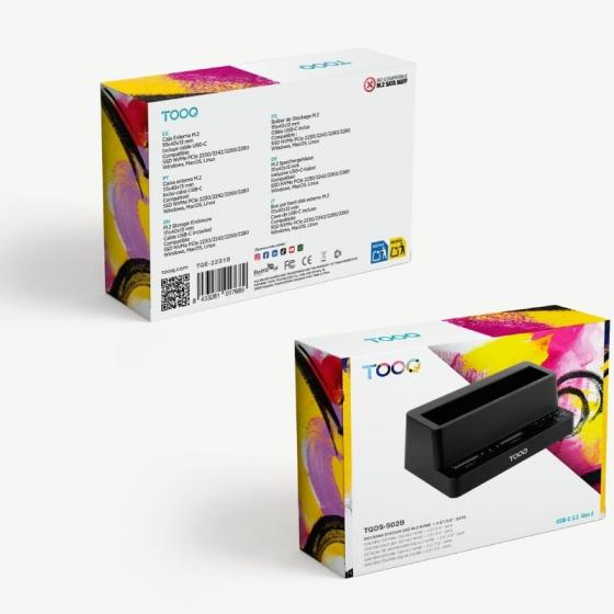 Docking Station para SSD M2 SATA/NVMe TooQ TQDS-502B