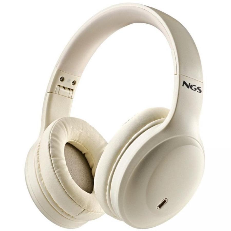 Auriculares Inalámbricos NGS Artica Glacier/ con Micrófono/ Bluetooth/ Beiges