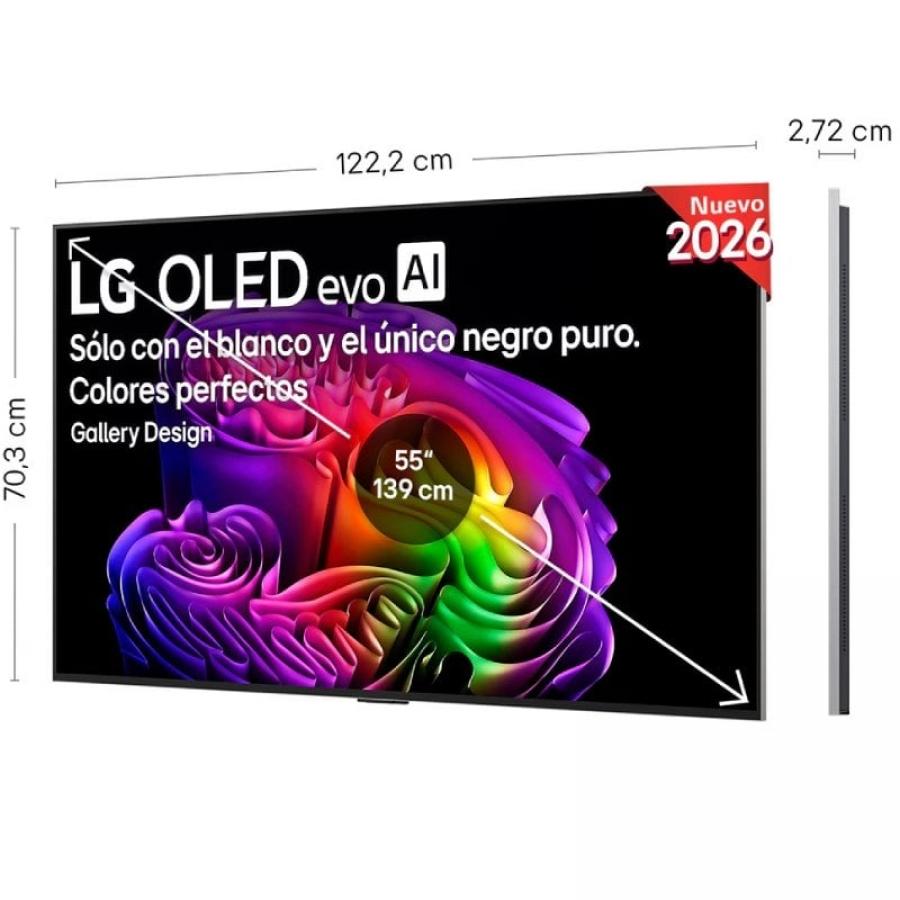 Televisor LG OLED Evo AI G6 OLED55G68LW 55'/ Ultra HD 4K/ Smart TV/ WiFi