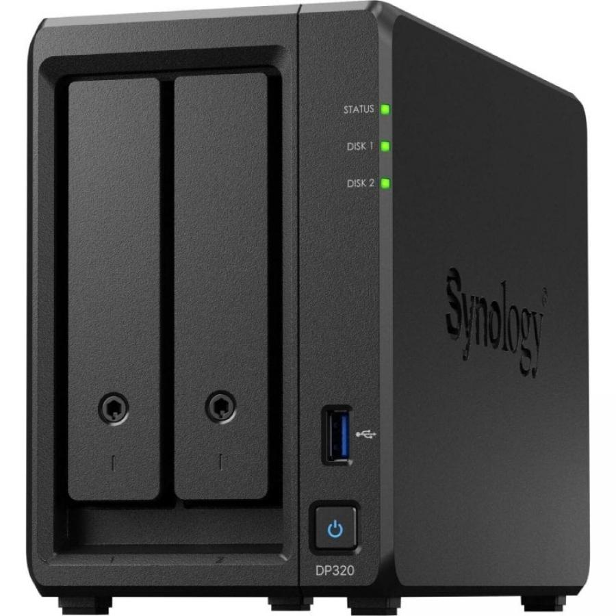 NAS Synology ActiveProtect DP320/ 2 Bahías 3.5'- 2.5'/ 8GB DDR4/ 16TB/ Formato Torre