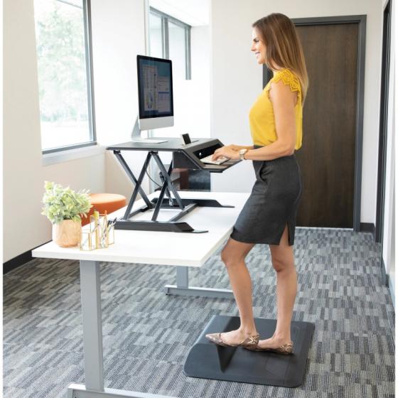 Soporte de Sobremesa Elevable Fellowes Sit-Stand Lotus LT/ hasta 17kg/ Negro