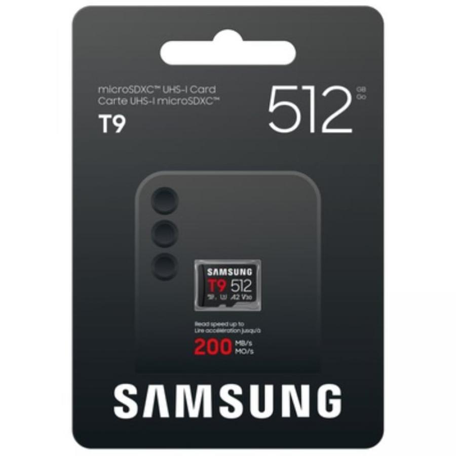 Tarjeta de Memoria Samsung P9 512GB microSD XC/ Clase 10/ 200MBs