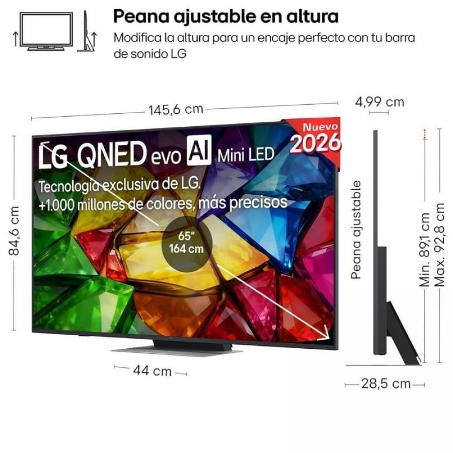 Televisor LG Mini RGB evo AI MRGB86 65MRGB86B6A 65'/ Ultra HD 4K/ Smart TV/ WiFi