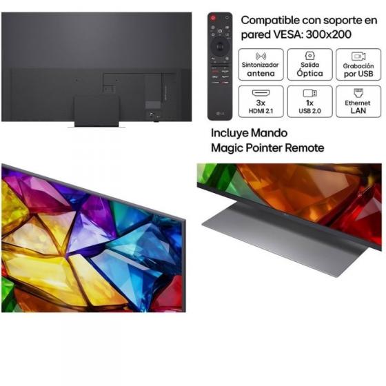Televisor LG Mini RGB evo AI MRGB86 65MRGB86B6A 65'/ Ultra HD 4K/ Smart TV/ WiFi