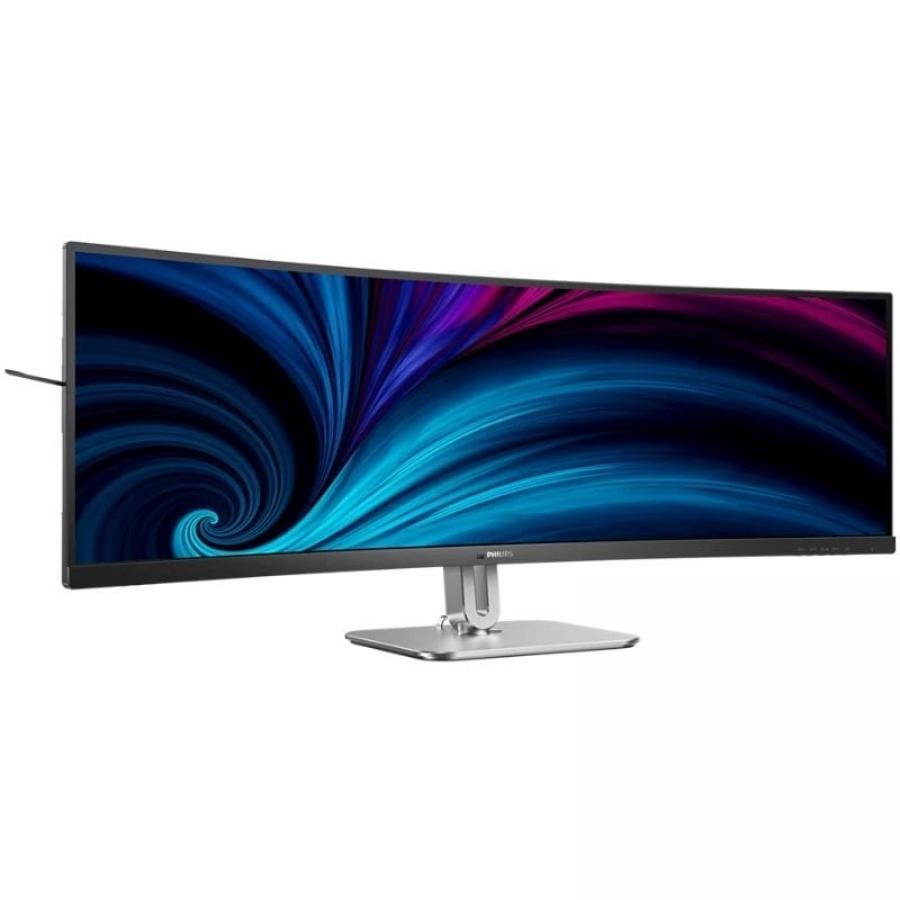 Monitor Profesional Ultrapanorámico Curvo Philips 49B2U5900C 49'/ Dual QHD/ Multimedia/ Regulable en altura/ Negro y Plata