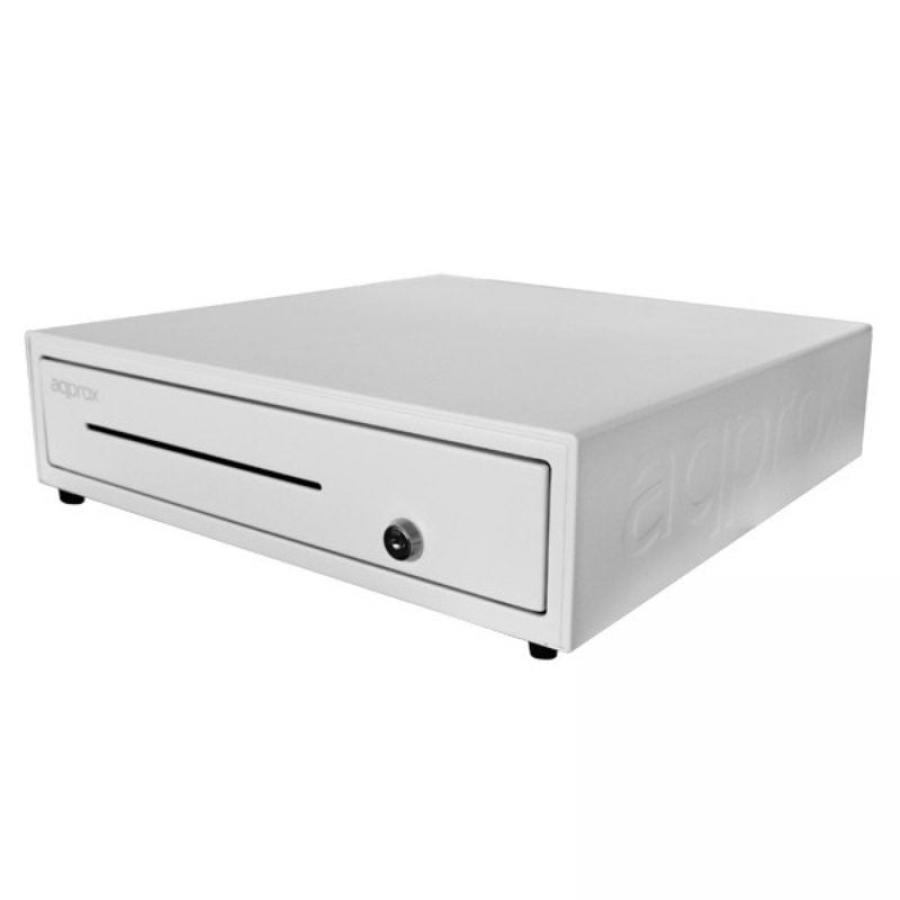 Pack Approx appPOSPACK4180WH Cajón Portamonedas/ Impresora Térmica/ Lector de Códigos y Rollos Térmicos