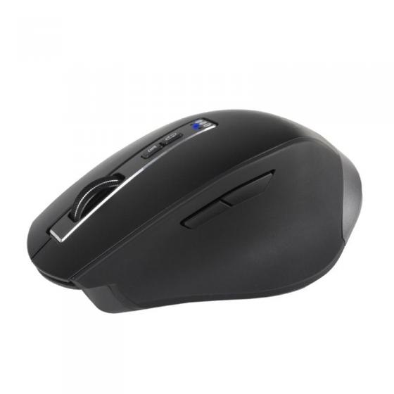Ratón Ergonómico Inalámbrico NGS BLUR-RB/ Batería recargable/ Hasta 3200 DPI/ Negro