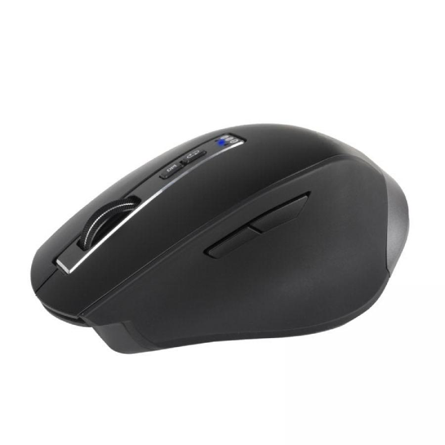 Ratón Ergonómico Inalámbrico NGS BLUR-RB/ Batería recargable/ Hasta 3200 DPI/ Negro