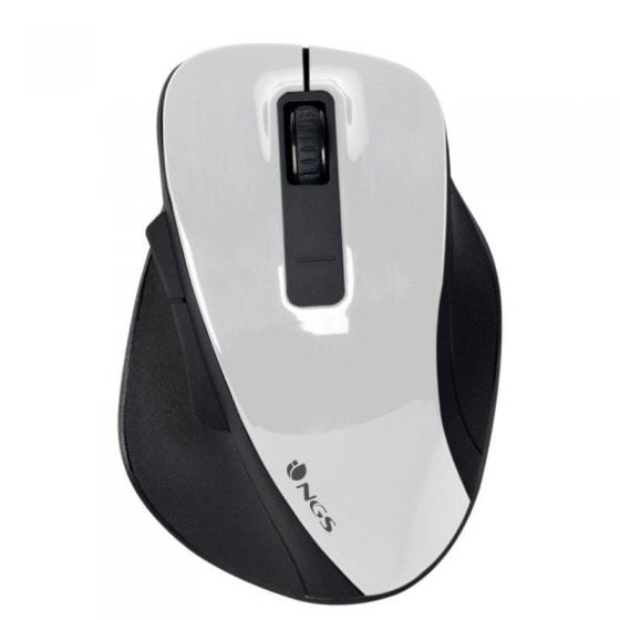 Ratón Inalámbrico NGS Bow/ Hasta 1600 DPI/ Blanco