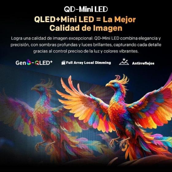 Televisor Metz QLED MiniLED 55MNH7000Z 55'/ Ultra HD 4K/ Smart TV/ WiFi