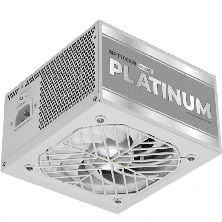 Fuente de Alimentación Mars Gaming MPT1000/ 1000W/ Ventilador 14cm/ ATX 3.1/ PCIe 5.1/ 80 Plus Platinum/ Blanca