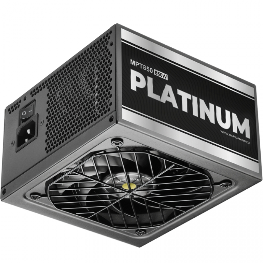 Fuente de Alimentación Mars Gaming MPT850/ 850W/ Ventilador 14cm/ ATX 3.1/ PCIe 5.1/ 80 Plus Platinum/ Negra