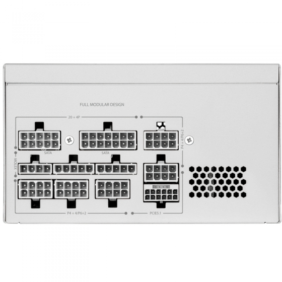 Fuente de Alimentación Mars Gaming MPT850/ 850W/ Ventilador 14cm/ ATX 3.1/ PCIe 5.1/ 80 Plus Platinum/ Blanca