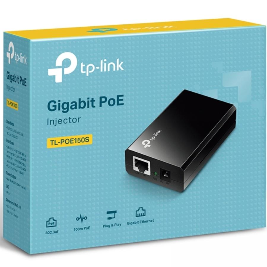 Inyector PoE TP-Link POE150S/ 802.3af/ 2 Puertos RJ45