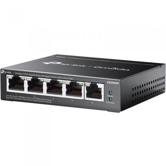 Switch TP-Link Omada ES205GP 5 Puertos/ RJ-45 10/100/1000/ PoE+