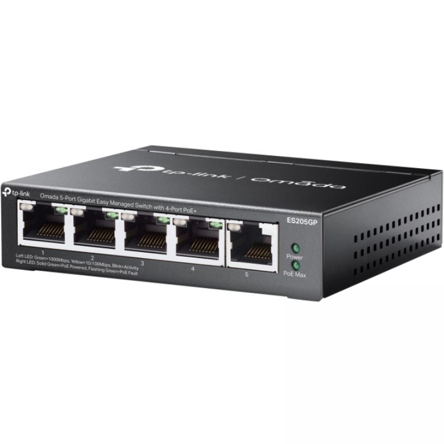 Switch TP-Link Omada ES205GP 5 Puertos/ RJ-45 10/100/1000/ PoE+